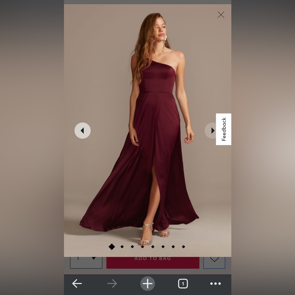 David’s bridal bridesmaid dress worn once